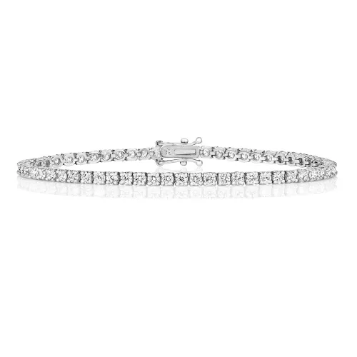 4.5 ct Diamond Tennis Bracelet 18 ct White Gold